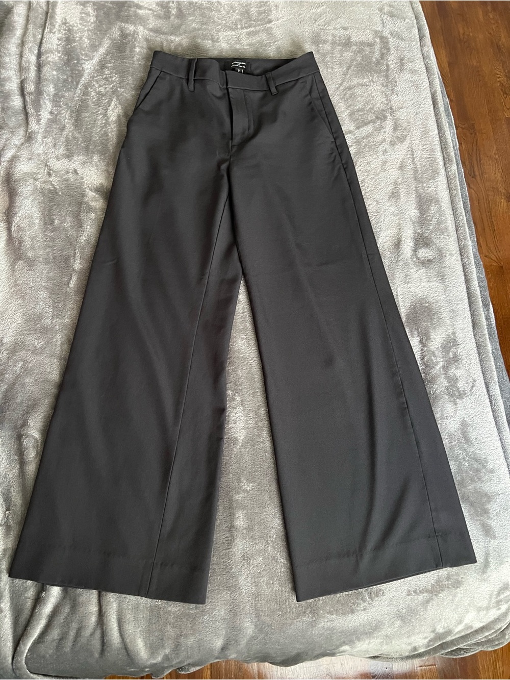 Banana Republic Black Wide-Leg Men's Dress Pants